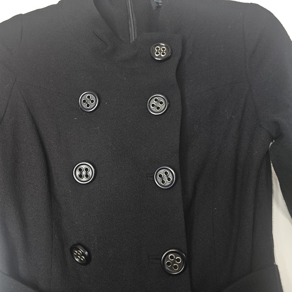 Dara Lamb Haute de Gamme Double Breasted Blazer Dress w/ Belt Black Size Small - Picture 5 of 12